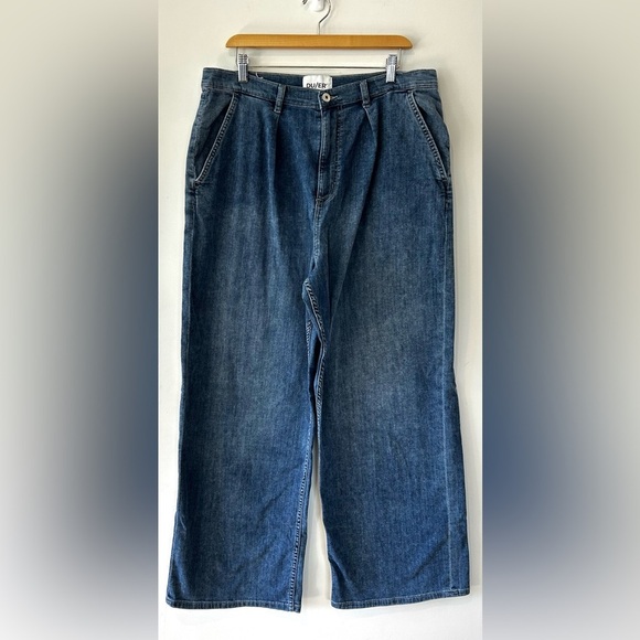DU/ER Performance Denim Lite Pleated Pant - Slate Indigo - Picture 9 of 12